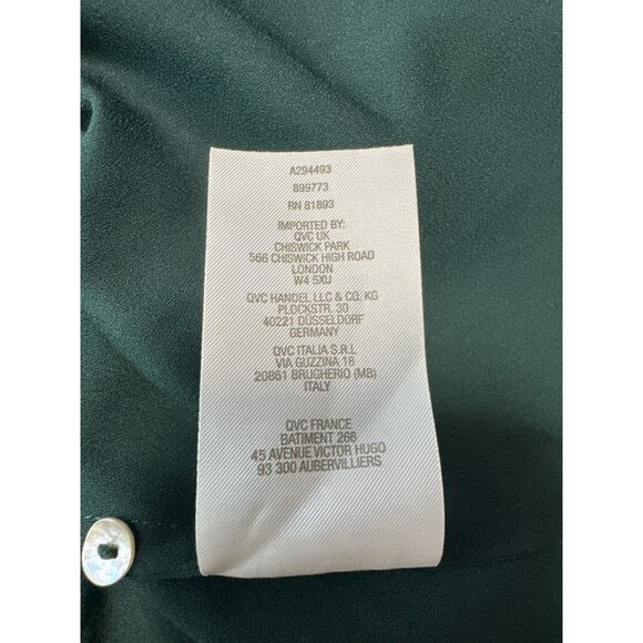 Logo by Lori Goldstein Long Sleeve Ruffle Cuffs Button Closure Blouse Size 18W - Picture 10 of 11